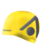 Aqua Sphere - Silicone Tri Swimming Cap - Yellow - Front / Side Logo