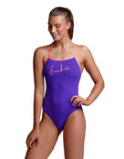 Funkita - Womens Purple Punch Single Strap Swimsuit - Front/Side