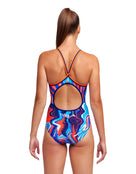 Funkita - Womens Zee Bra Diamond Back Swimsuit - Back