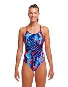 Funkita - Womens Zee Bra Diamond Back Swimsuit - Front