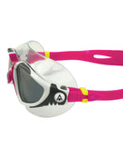 Aqua Sphere - Vista Swim Mask - White/Raspberry/Tinted Lens - Product Side