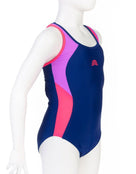 Aquarapid - Girls Liri Swimsuit - Blue - Product Only Side Design/Look