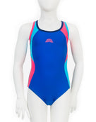 Aquarapid - Girls Liri Swimsuit - Royal Blue - Product Only Front 