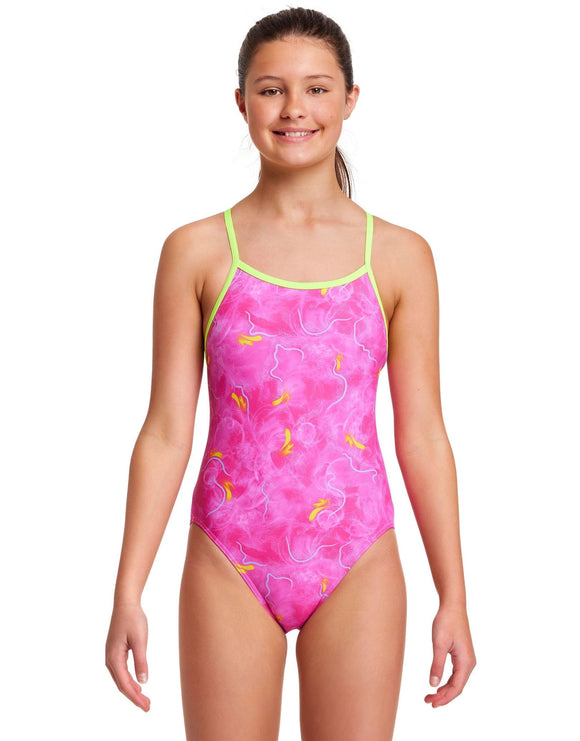 Funkita - Girls Love Lights Single Strap Swimsuit - Front Model