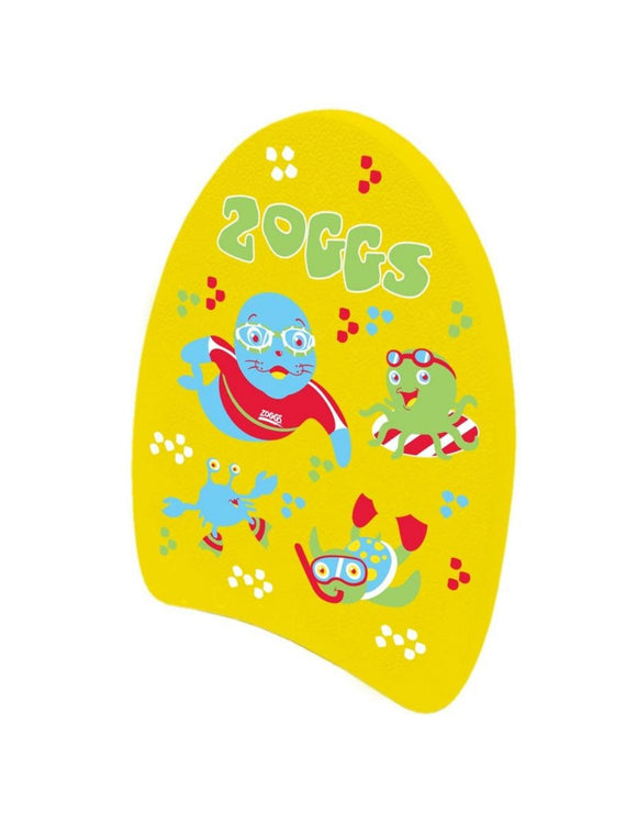 Zoggs - Zoggy Mini Swimming Kickboard - Yellow - Front Design 