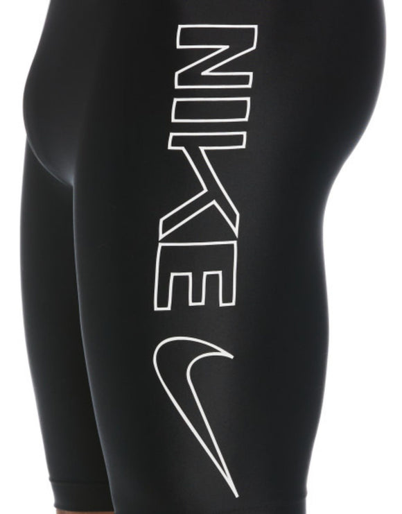 Nike Multi Logo Swim Jammer - Jet Black | Simply Swim | Simply Swim UK