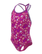 Nike - Girls Fun Forest T-Crossback Swimsuit - Pink Prime - Product Only Front/Side - Design