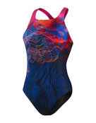 Speedo - Printed Medalist Swimsuit - Product Only Front