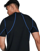 Speedo - Mens Rash Top - Black/Blue - Product Back