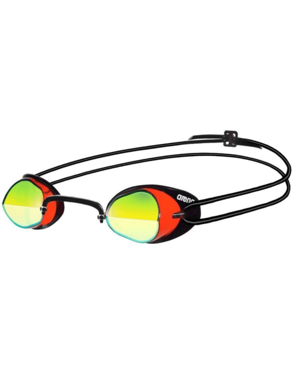 Arena - Swedix Mirror Swim Goggle - Red/Yellow/Black - Product Only Front/Side