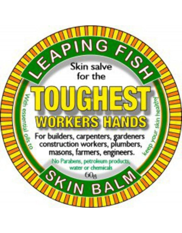 Leaping Fish - Skin Balm Tin - Toughest Workers Hands - Front 